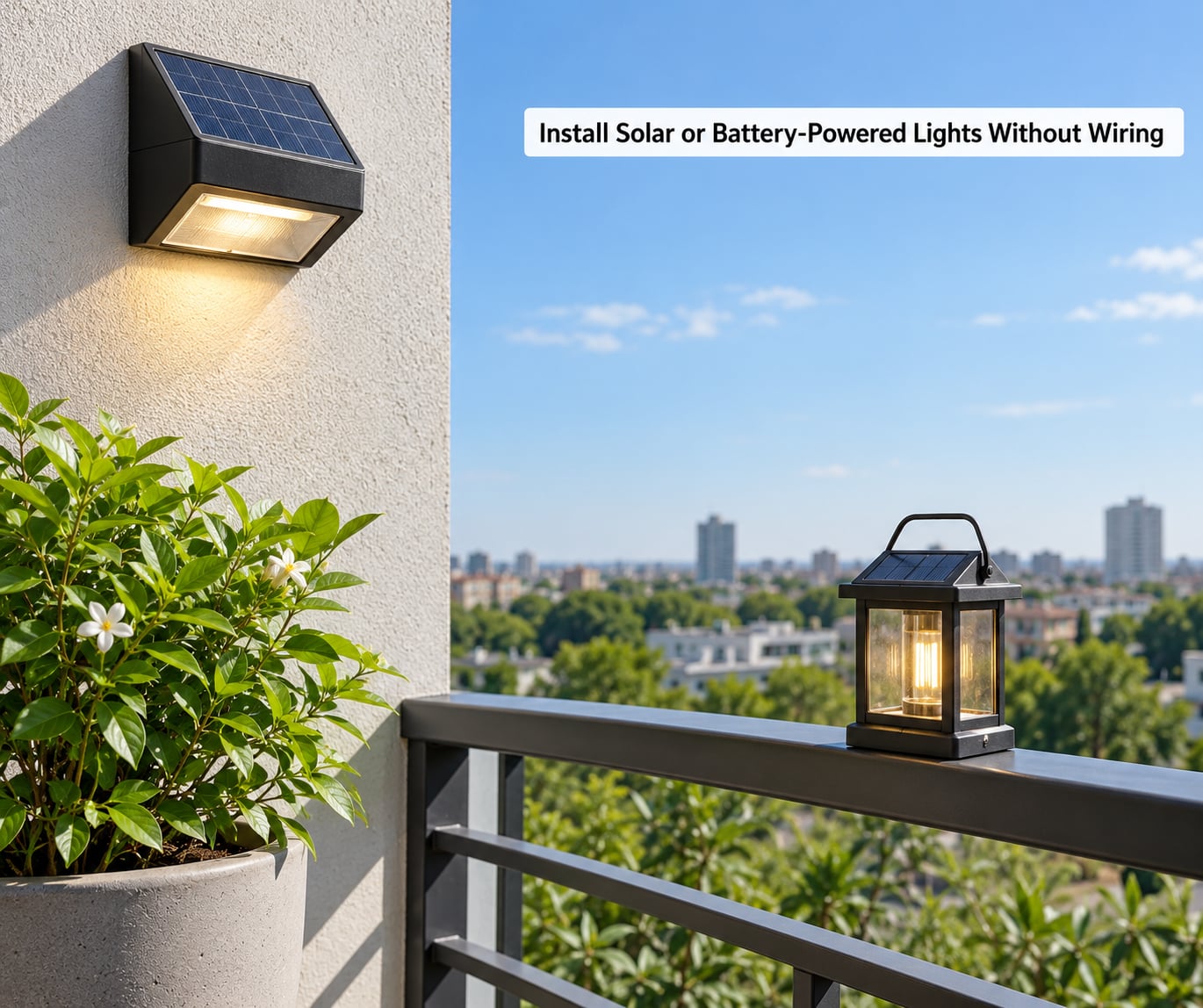 Install Solar or Battery-Powered Lights Without Wiring