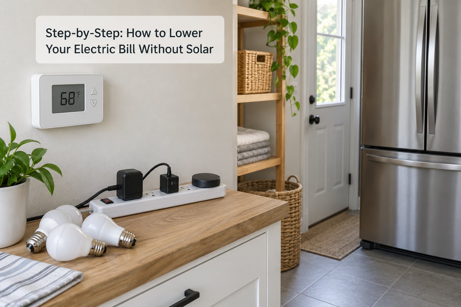 Step-by-Step: How to Lower Your Electric Bill Without Solar