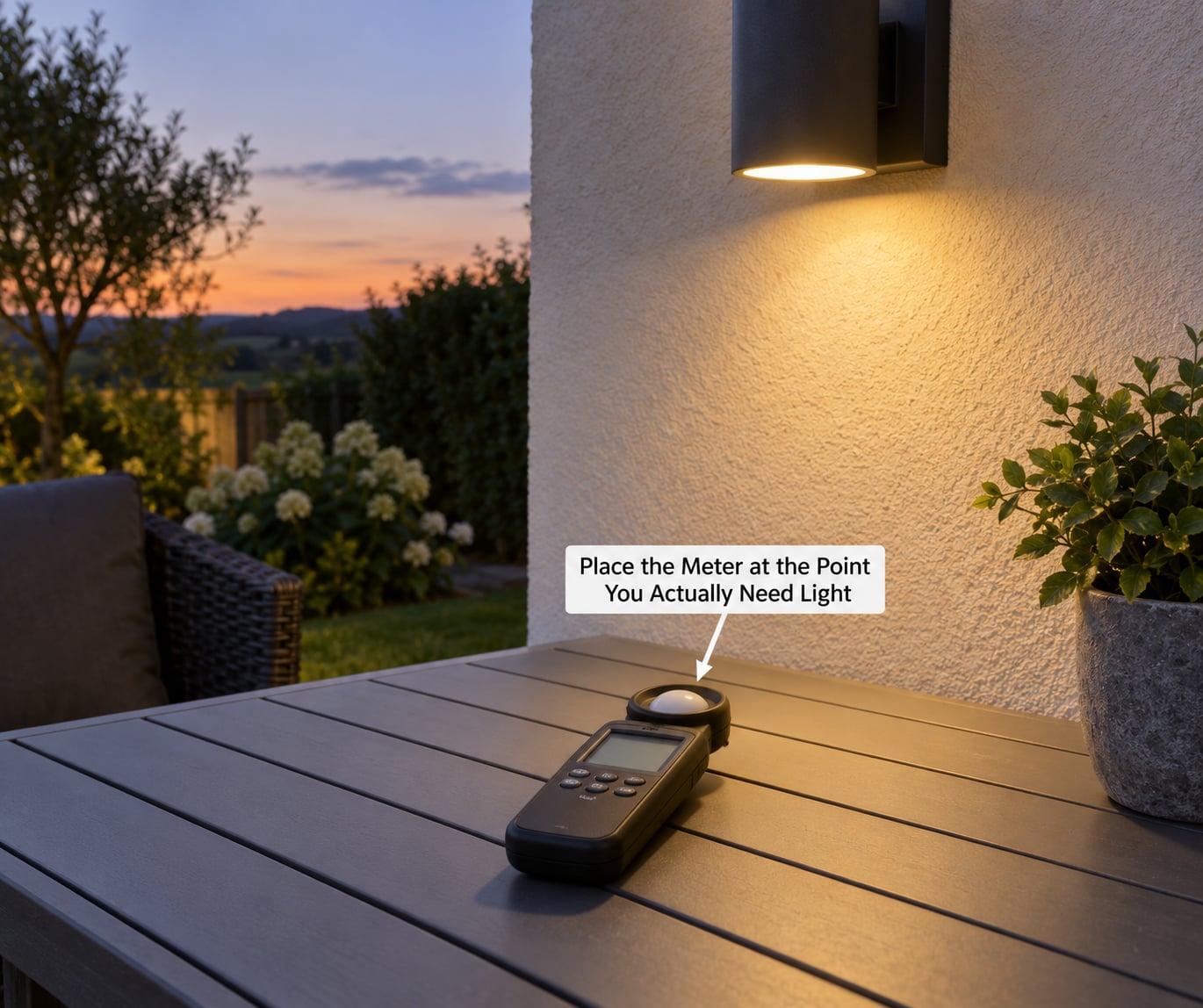 Place the Meter at the Point You Actually Need Light