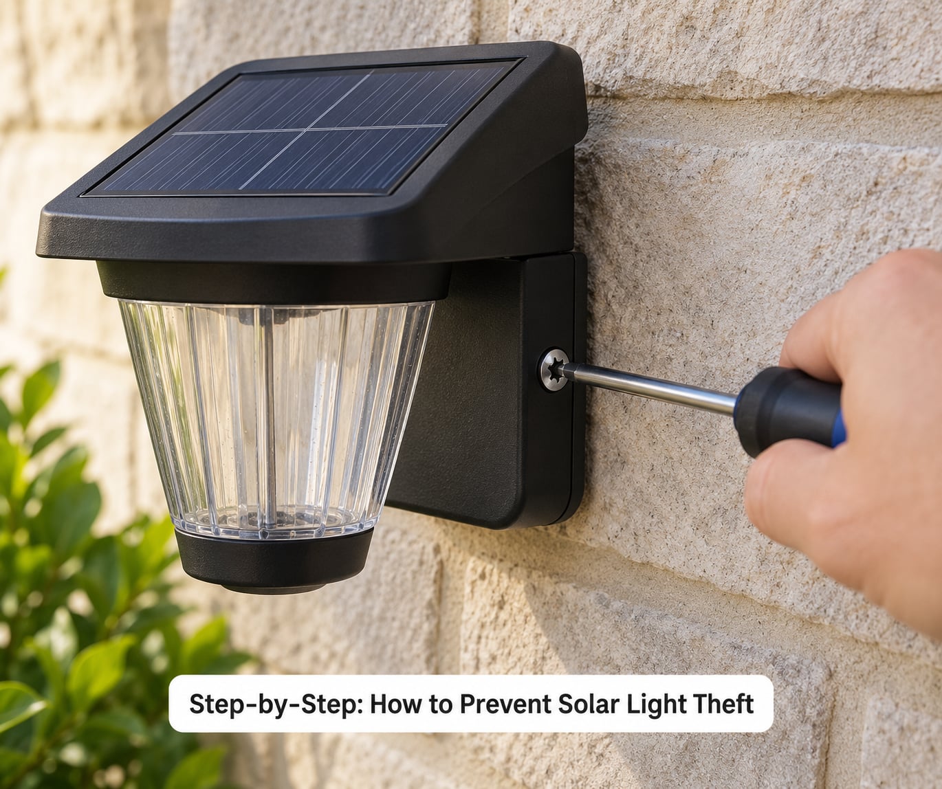 Step-by-Step: How to Prevent Solar Light Theft