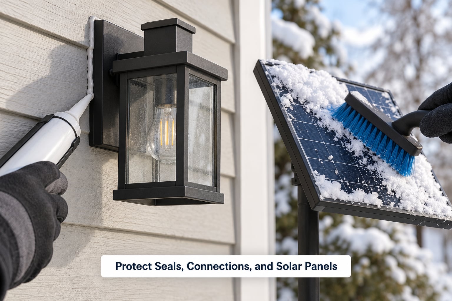 Protect Seals, Connections, and Solar Panels