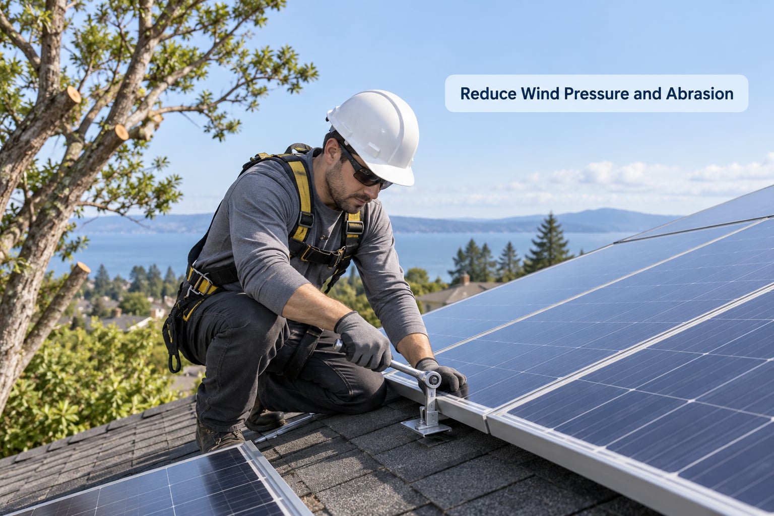 Reduce Wind Pressure and Abrasion