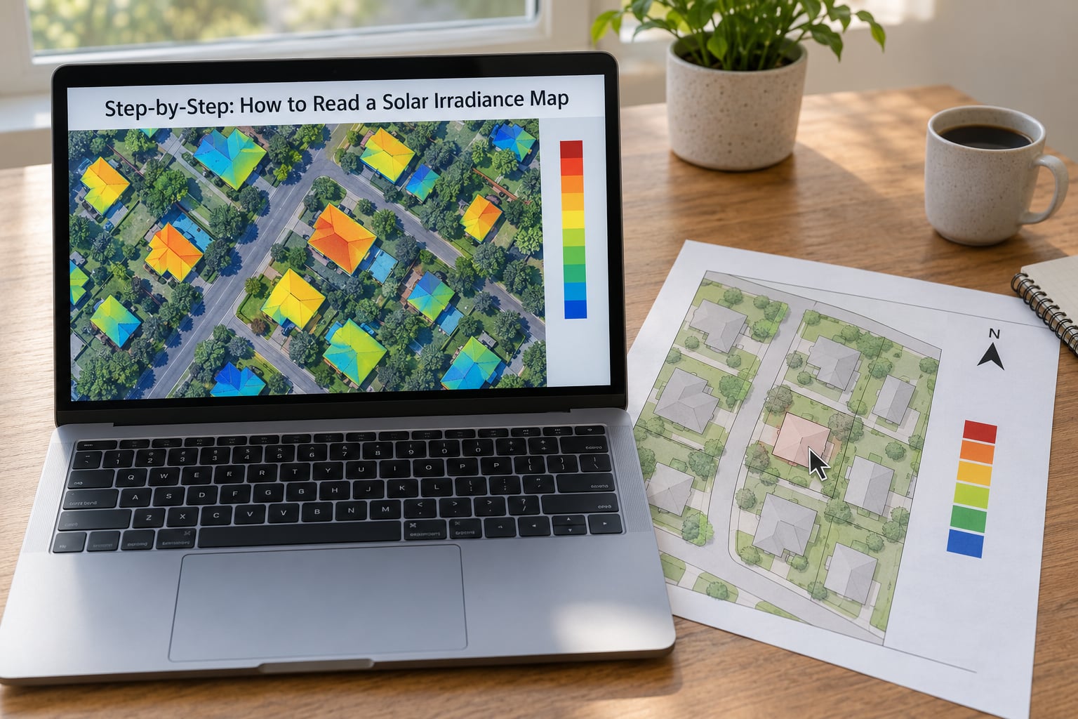 Step-by-Step: How to Read a Solar Irradiance Map