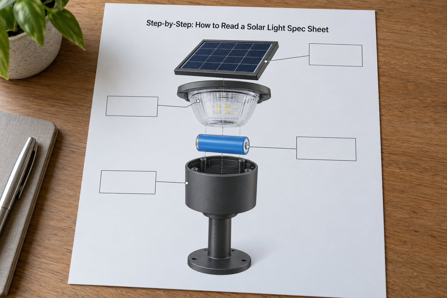 Step-by-Step: How to Read a Solar Light Spec Sheet