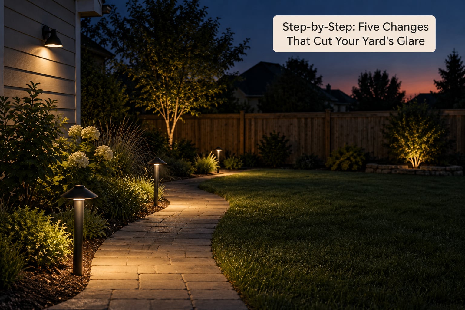 Step-by-Step: Five Changes That Cut Your Yard's Glare