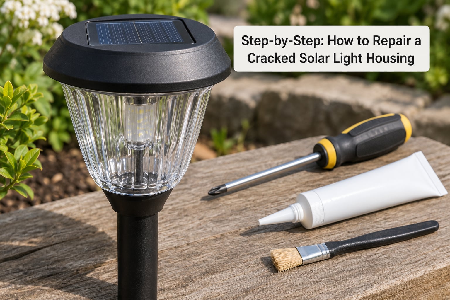 Step-by-Step: How to Repair a Cracked Solar Light Housing