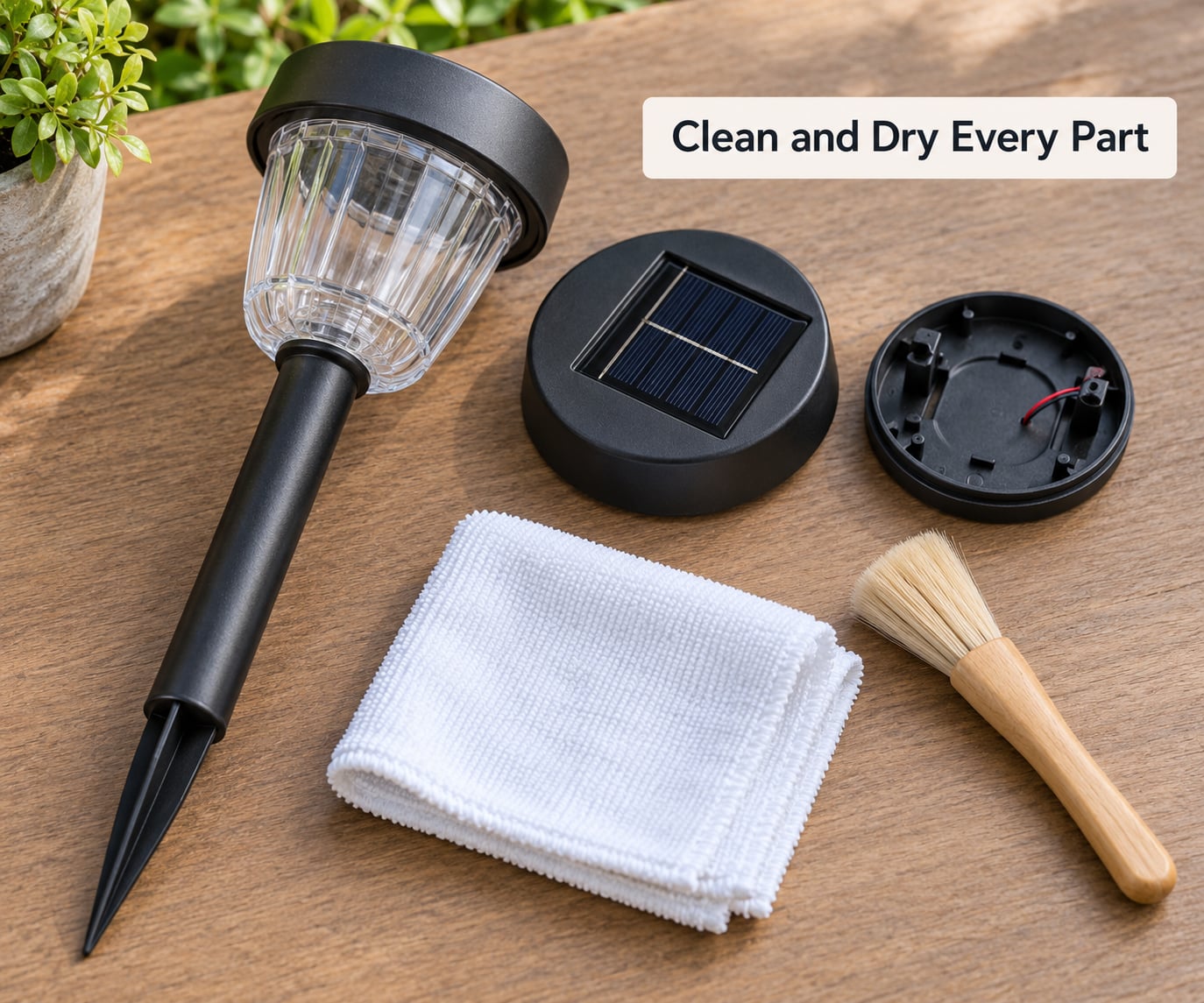 Clean and Dry Every Part