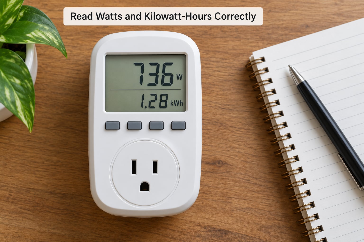 Read Watts and Kilowatt-Hours Correctly