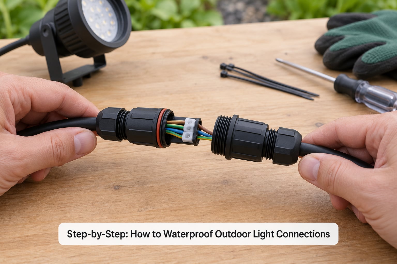 Step-by-Step: How to Waterproof Outdoor Light Connections