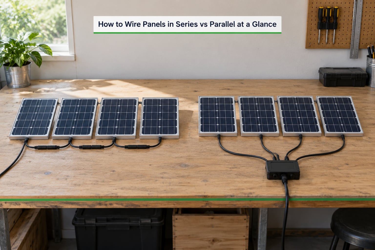 How to Wire Panels in Series vs Parallel at a Glance