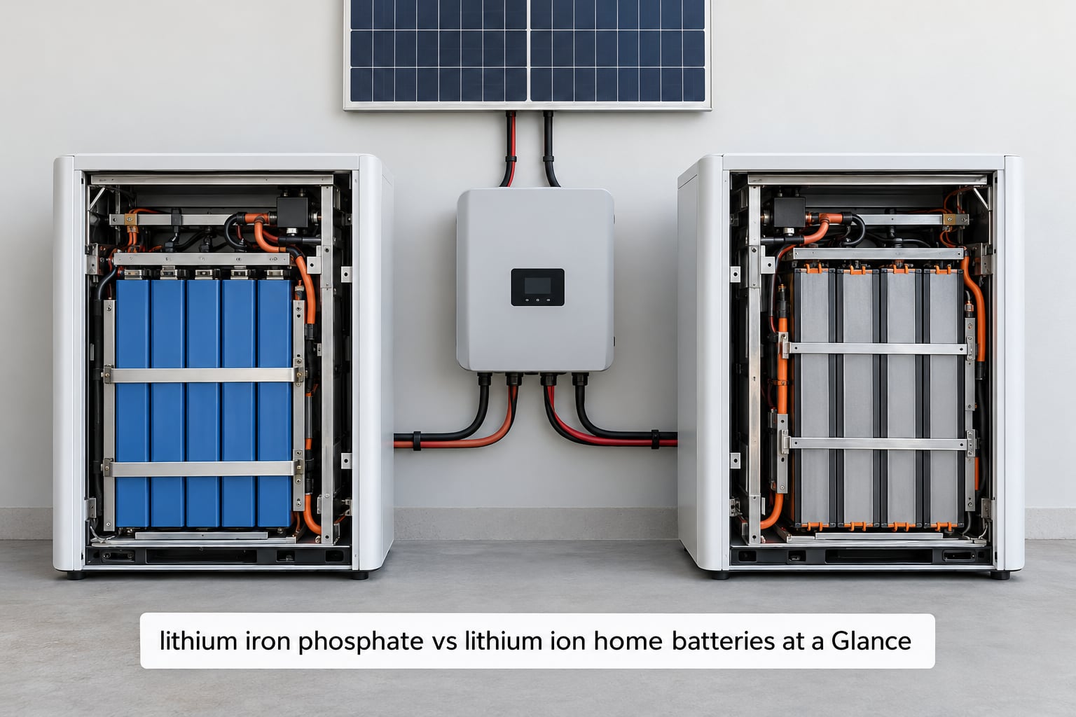 lithium iron phosphate vs lithium ion home batteries at a Glance