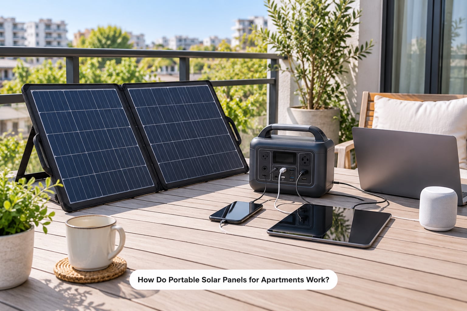 How Do Portable Solar Panels for Apartments Work?