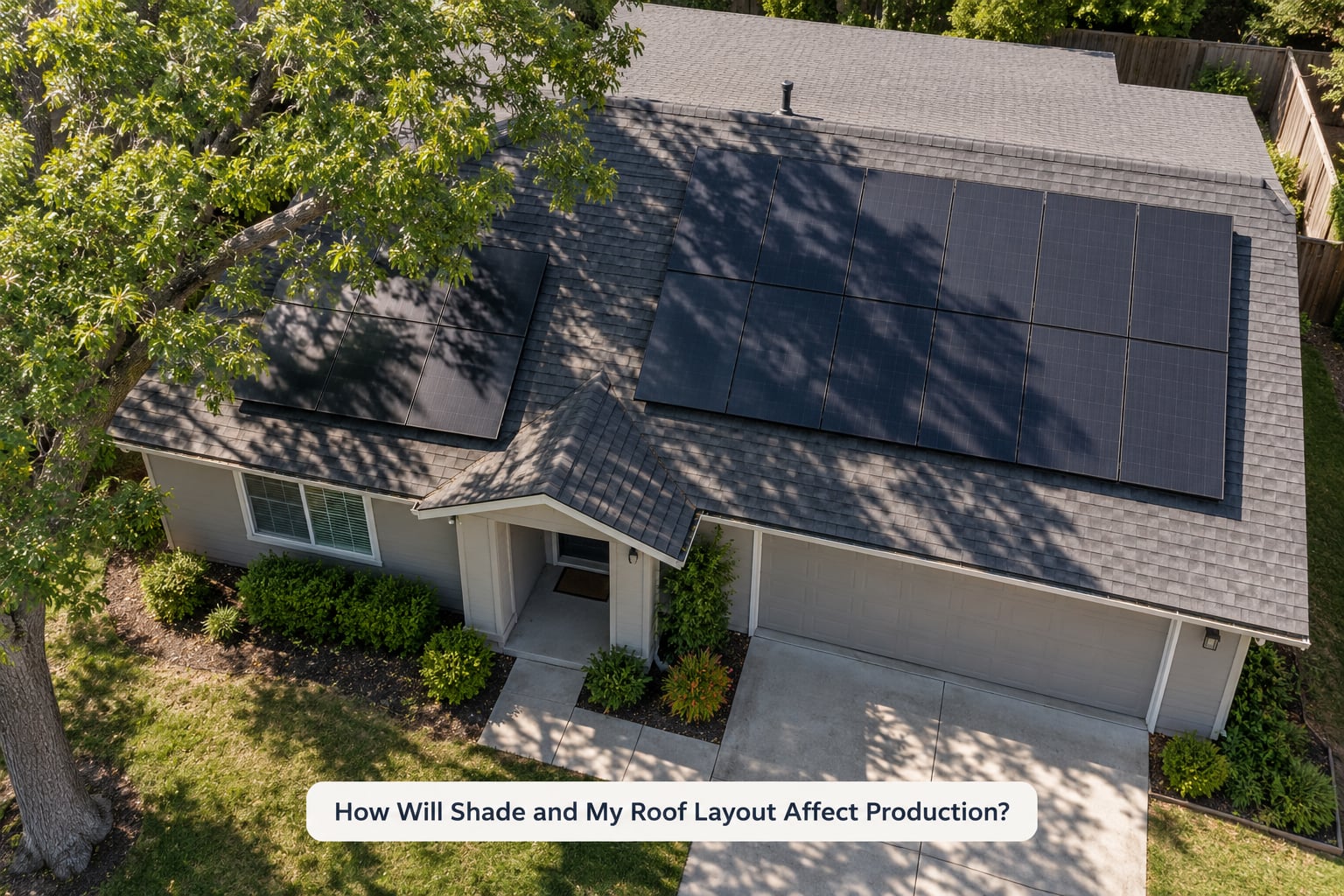 How Will Shade and My Roof Layout Affect Production?