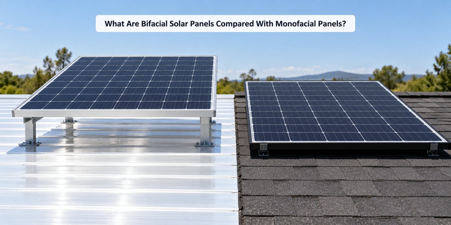 What Are Bifacial Solar Panels Compared With Monofacial Panels?