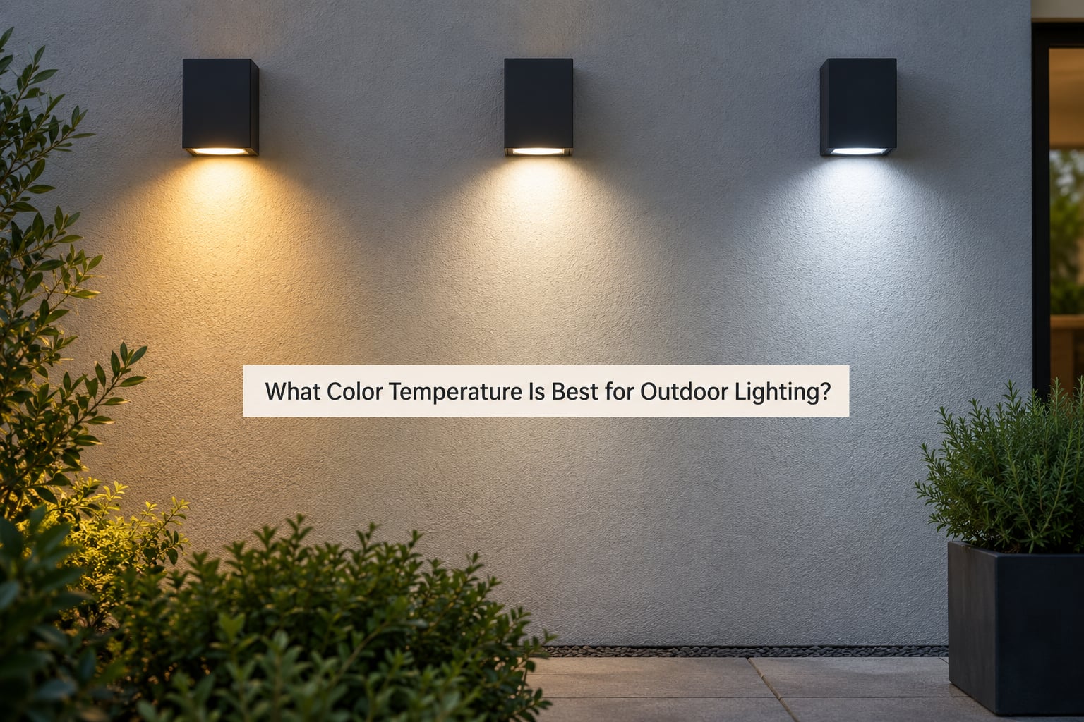 What Color Temperature Is Best for Outdoor Lighting?