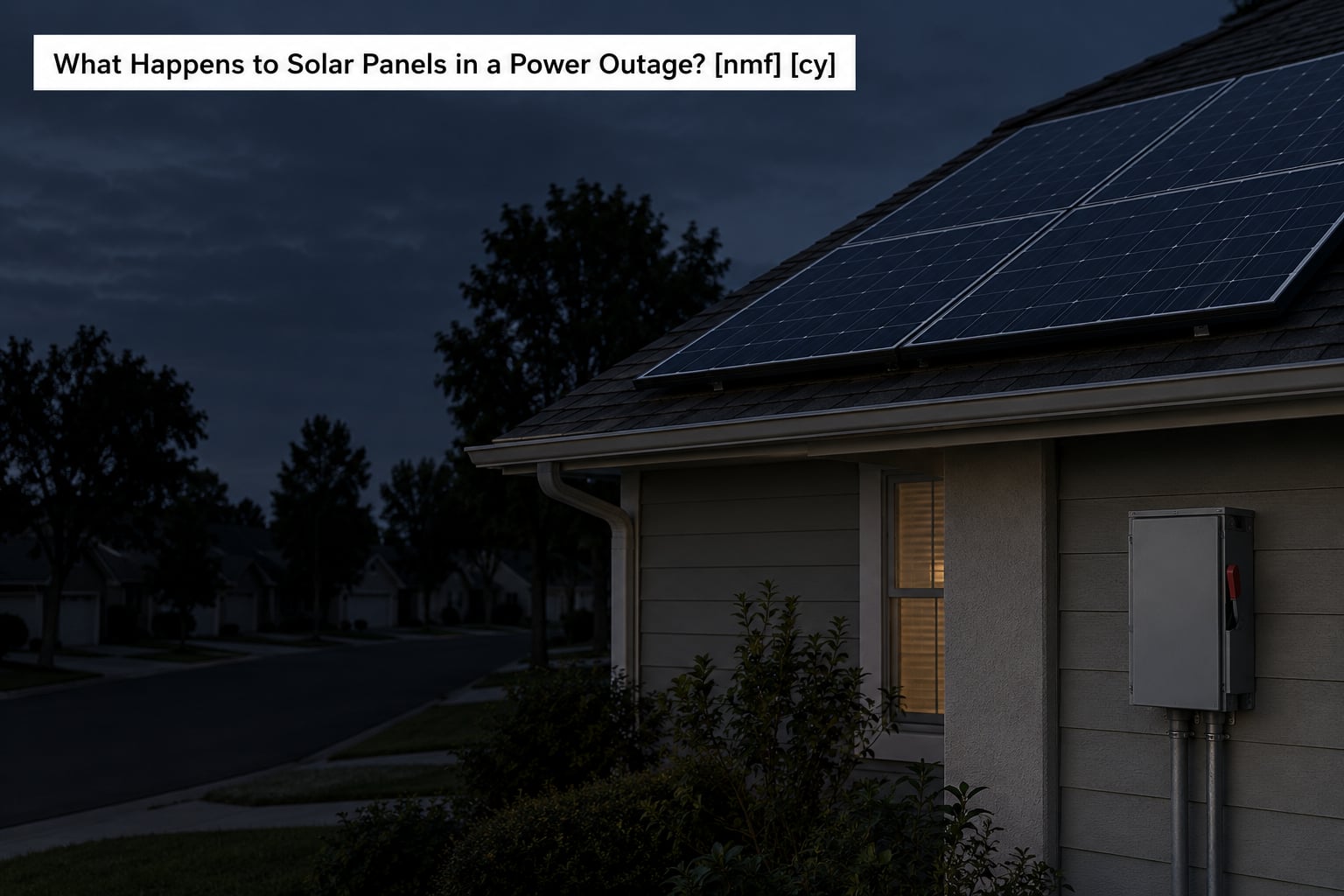 What Happens to Solar Panels in a Power Outage? October 2026