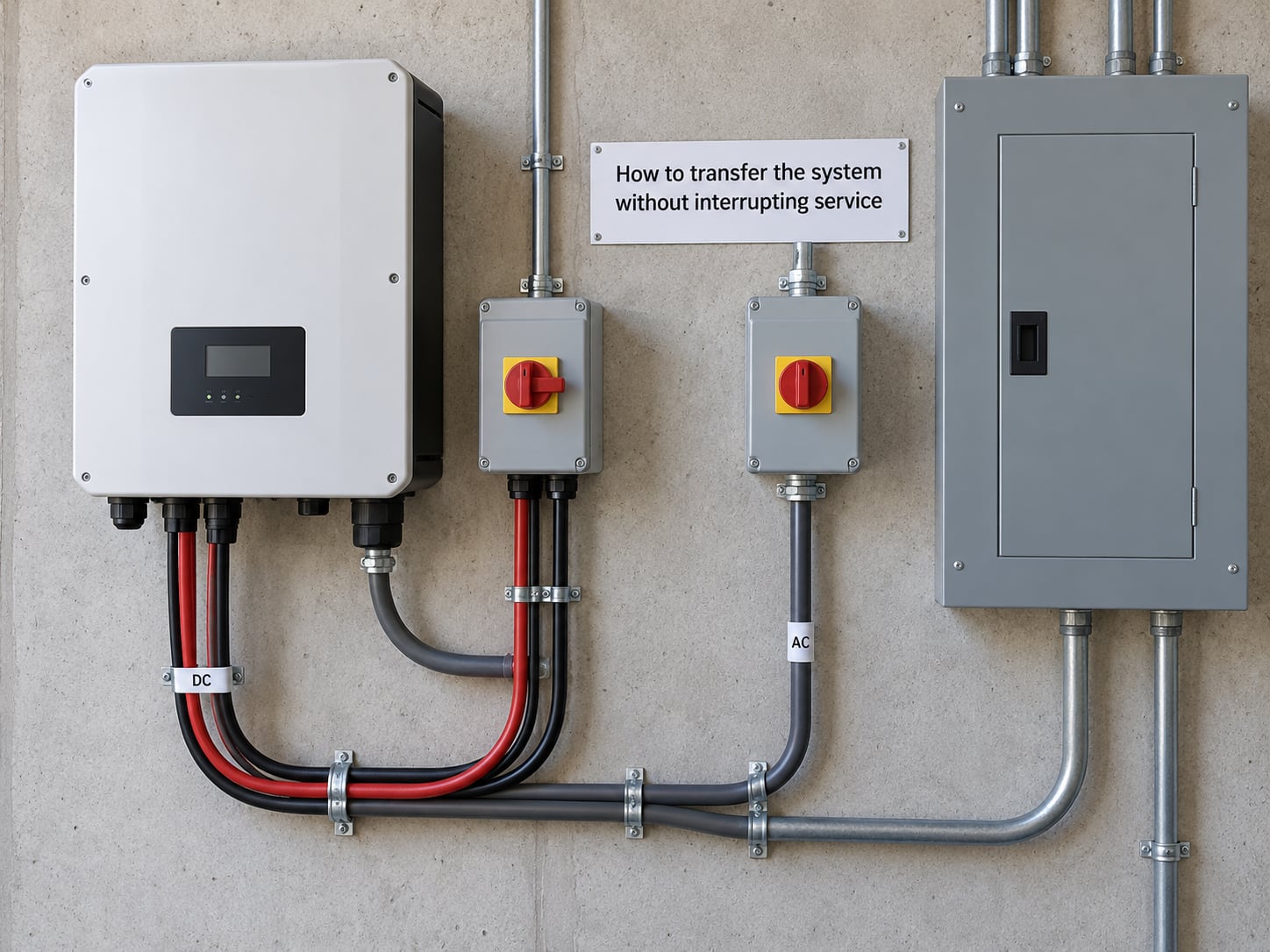 How to transfer the system without interrupting service