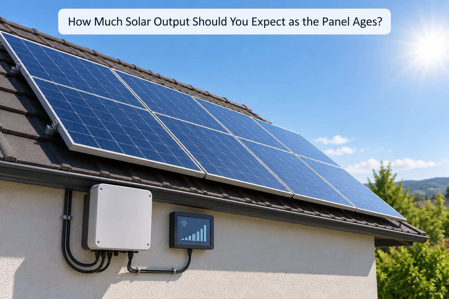 How Much Solar Output Should You Expect as the Panel Ages?
