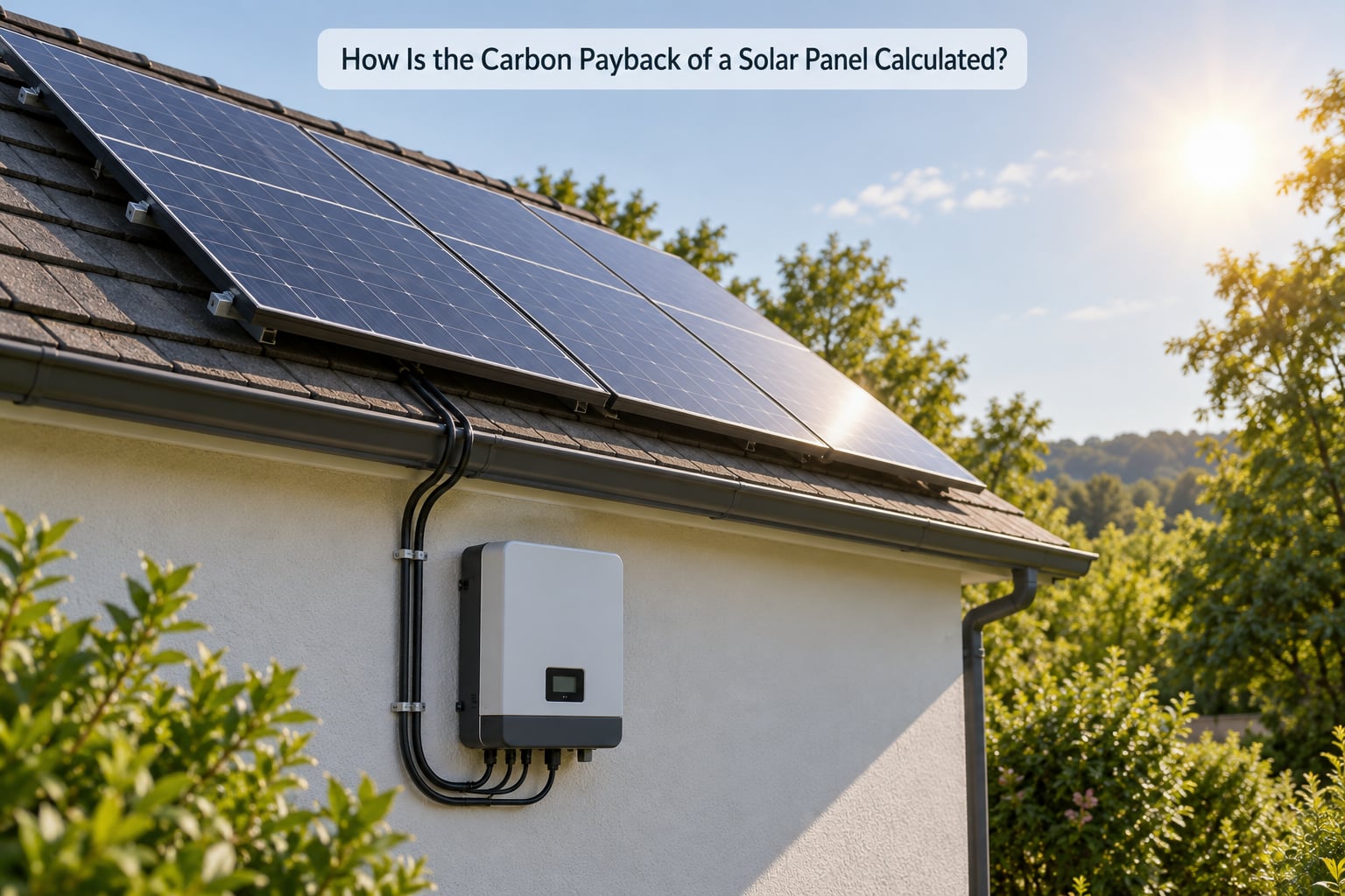 How Is the Carbon Payback of a Solar Panel Calculated?