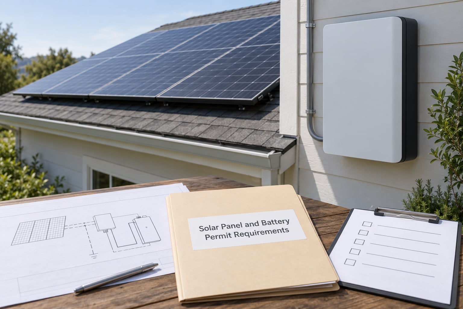 Solar Panel and Battery Permit Requirements