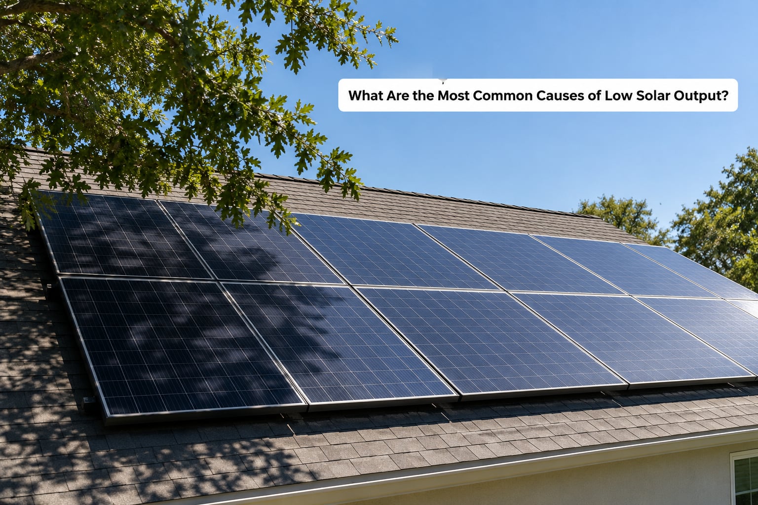 What Are the Most Common Causes of Low Solar Output?